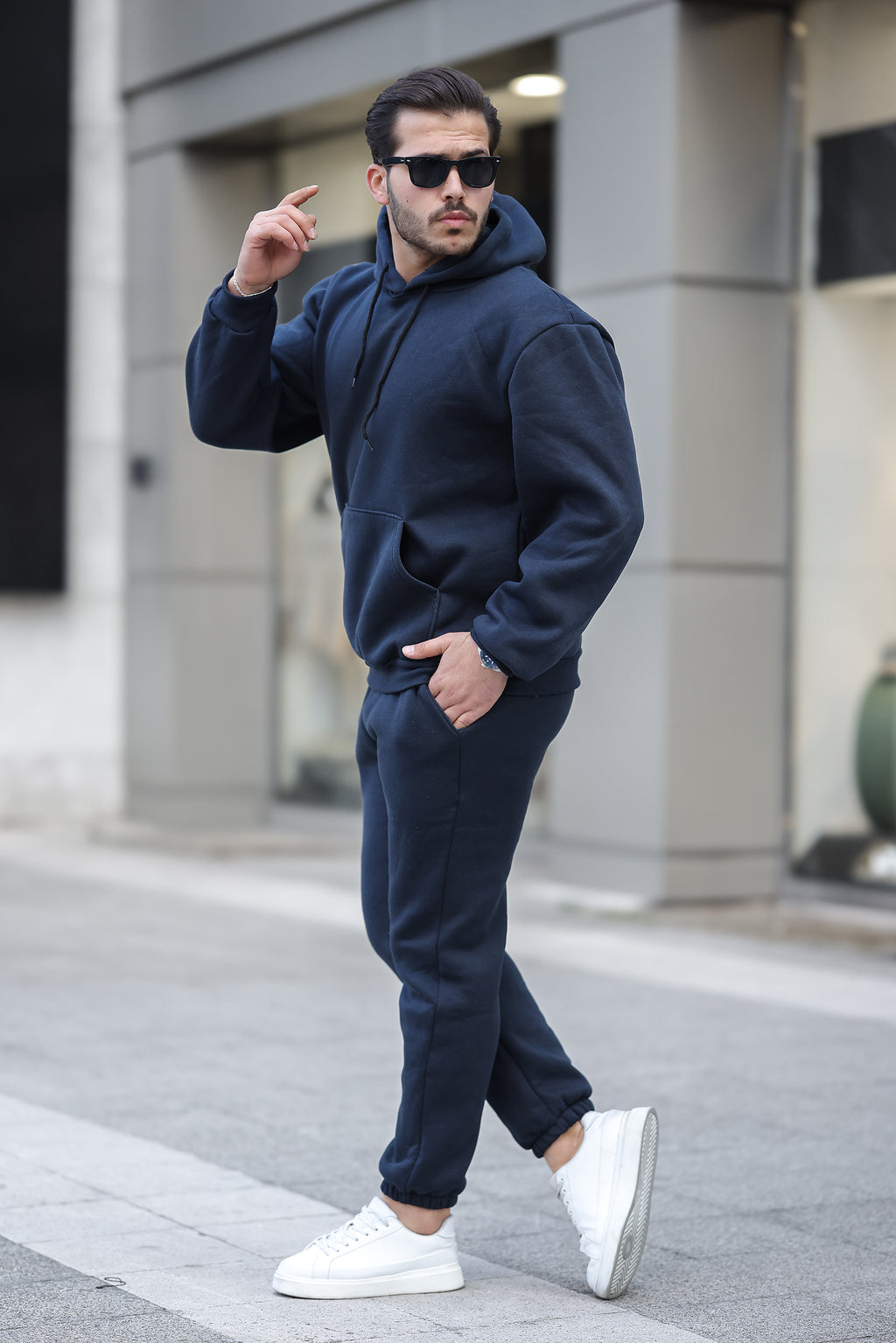 3 İplik Şardonlu Basic Sweatshirt – Unisex – Kışlık Kalın Kumaş