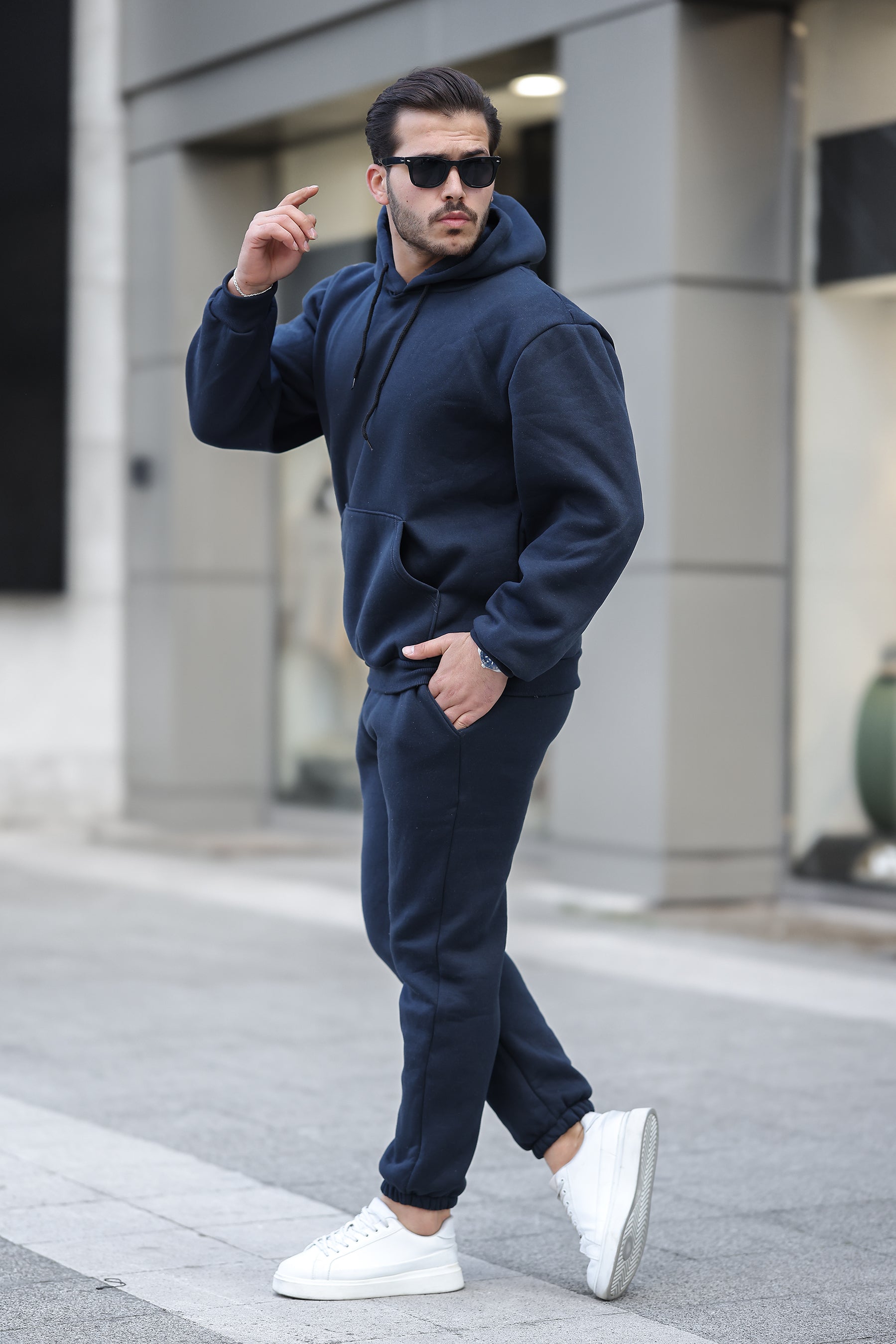 3 İplik Şardonlu Basic Sweatshirt – Unisex – Kışlık Kalın Kumaş