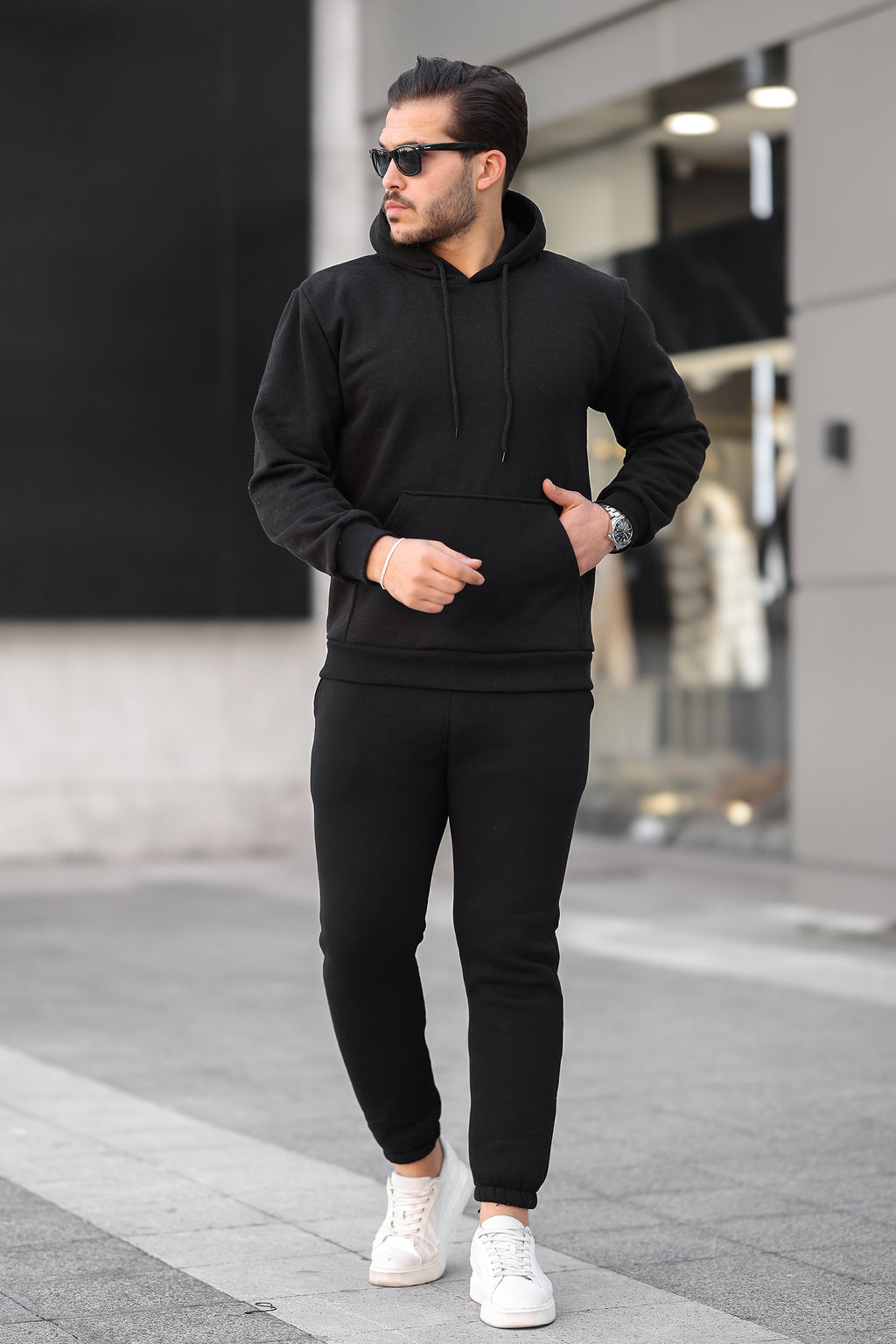 3 İplik Şardonlu Basic Sweatshirt – Unisex – Kışlık Kalın Kumaş