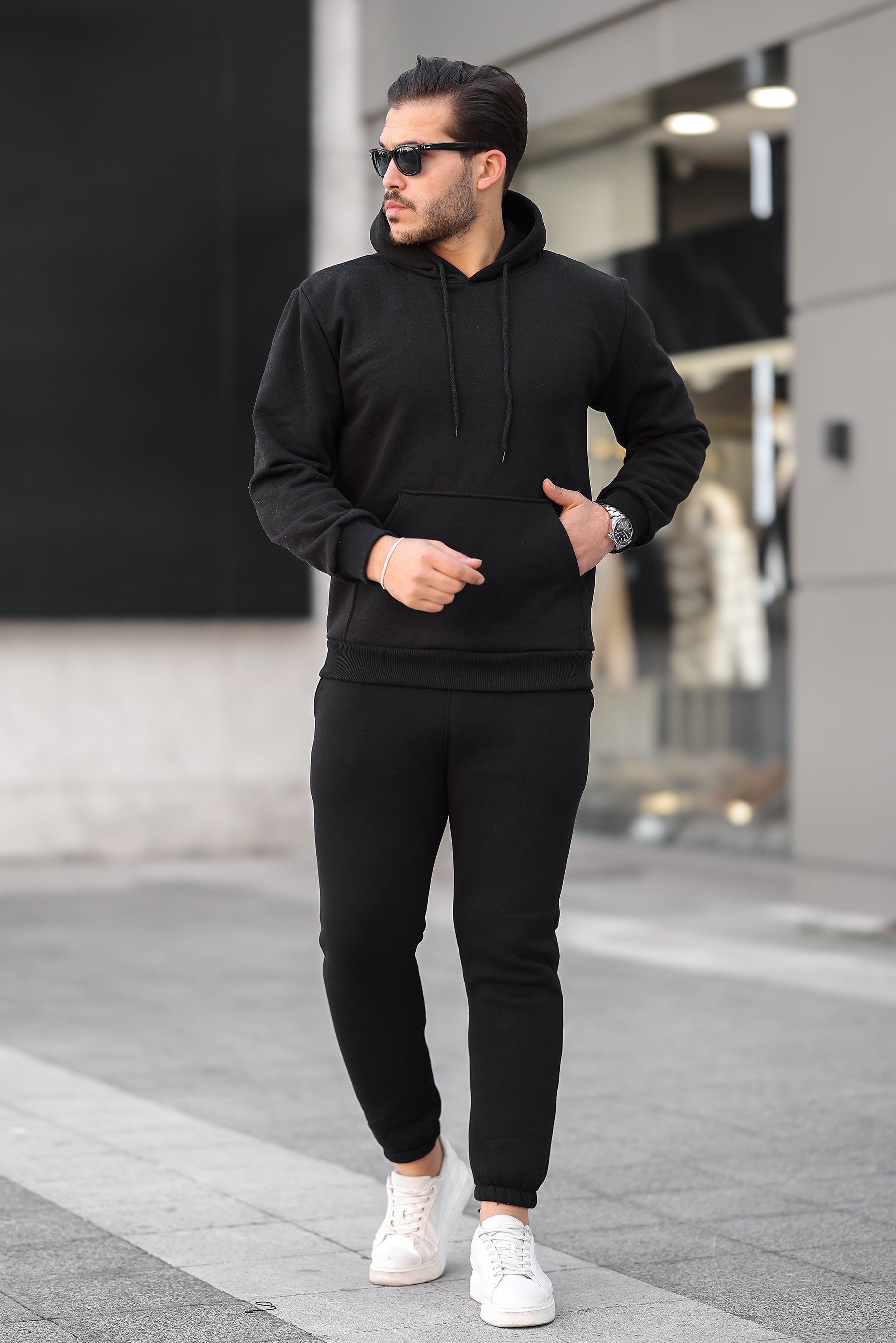 3 İplik Şardonlu Basic Sweatshirt – Unisex – Kışlık Kalın Kumaş