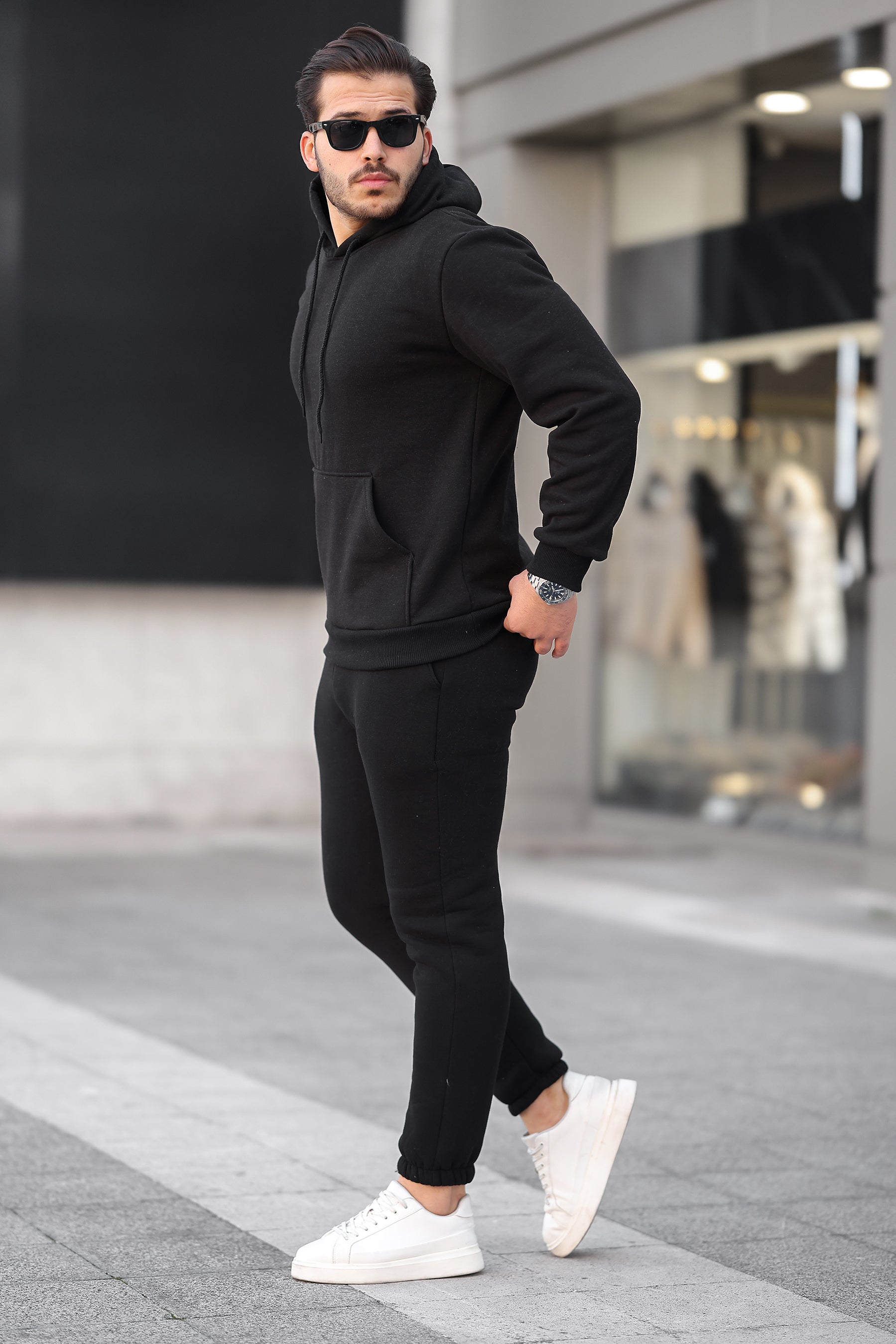 3 İplik Şardonlu Basic Sweatshirt – Unisex – Kışlık Kalın Kumaş