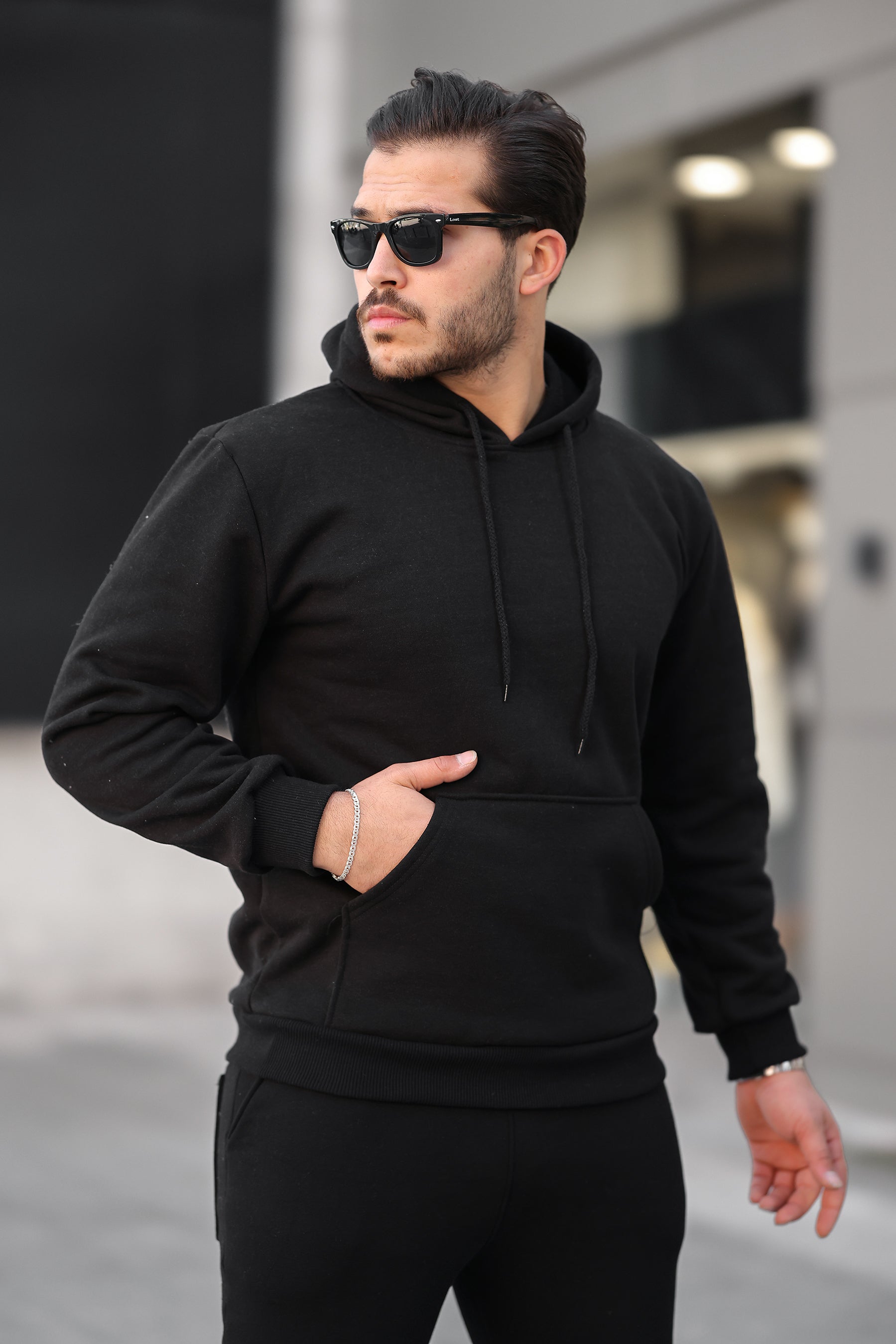 3 İplik Şardonlu Basic Sweatshirt – Unisex – Kışlık Kalın Kumaş
