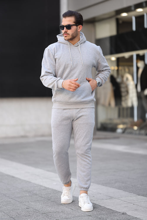 3 İplik Şardonlu Basic Sweatshirt – Unisex – Kışlık Kalın Kumaş