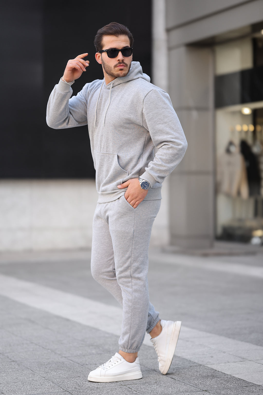 3 İplik Şardonlu Basic Sweatshirt – Unisex – Kışlık Kalın Kumaş