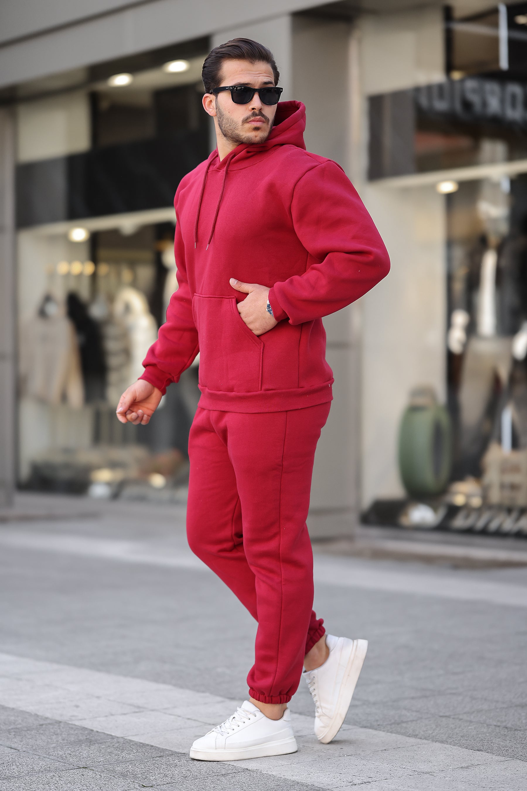 3 İplik Şardonlu Basic Sweatshirt – Unisex – Kışlık Kalın Kumaş