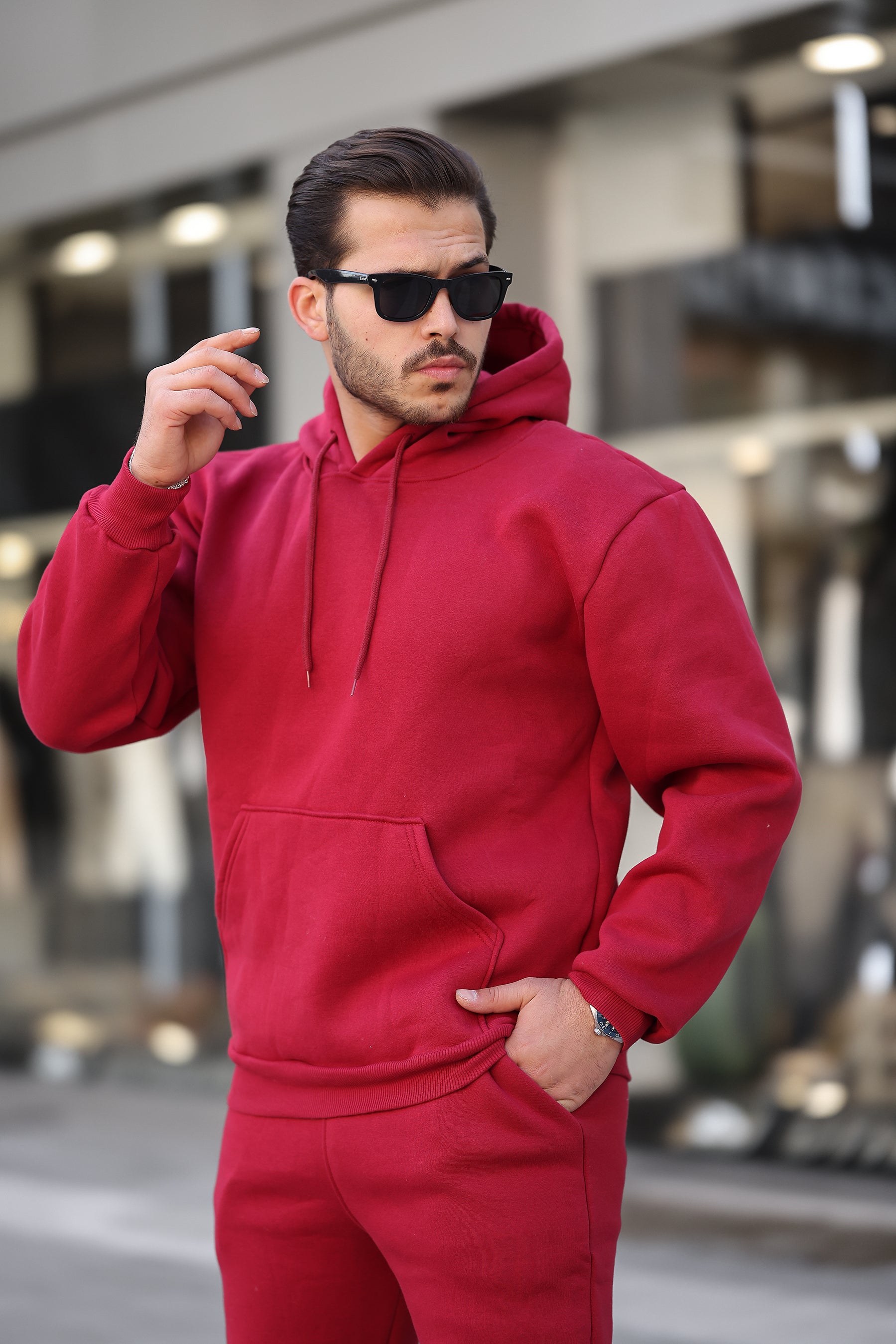 3 İplik Şardonlu Basic Sweatshirt – Unisex – Kışlık Kalın Kumaş