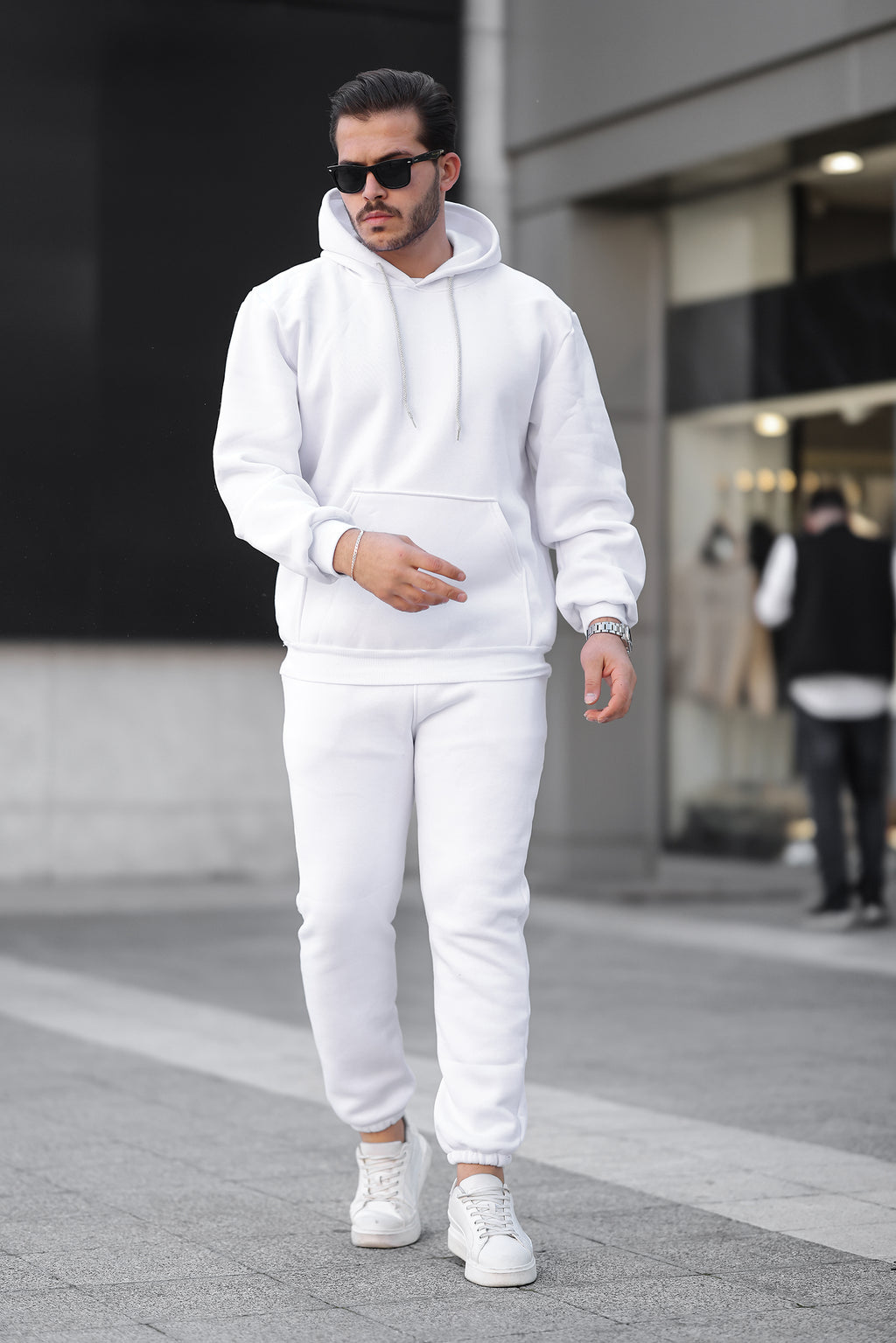 3 İplik Şardonlu Basic Sweatshirt – Unisex – Kışlık Kalın Kumaş