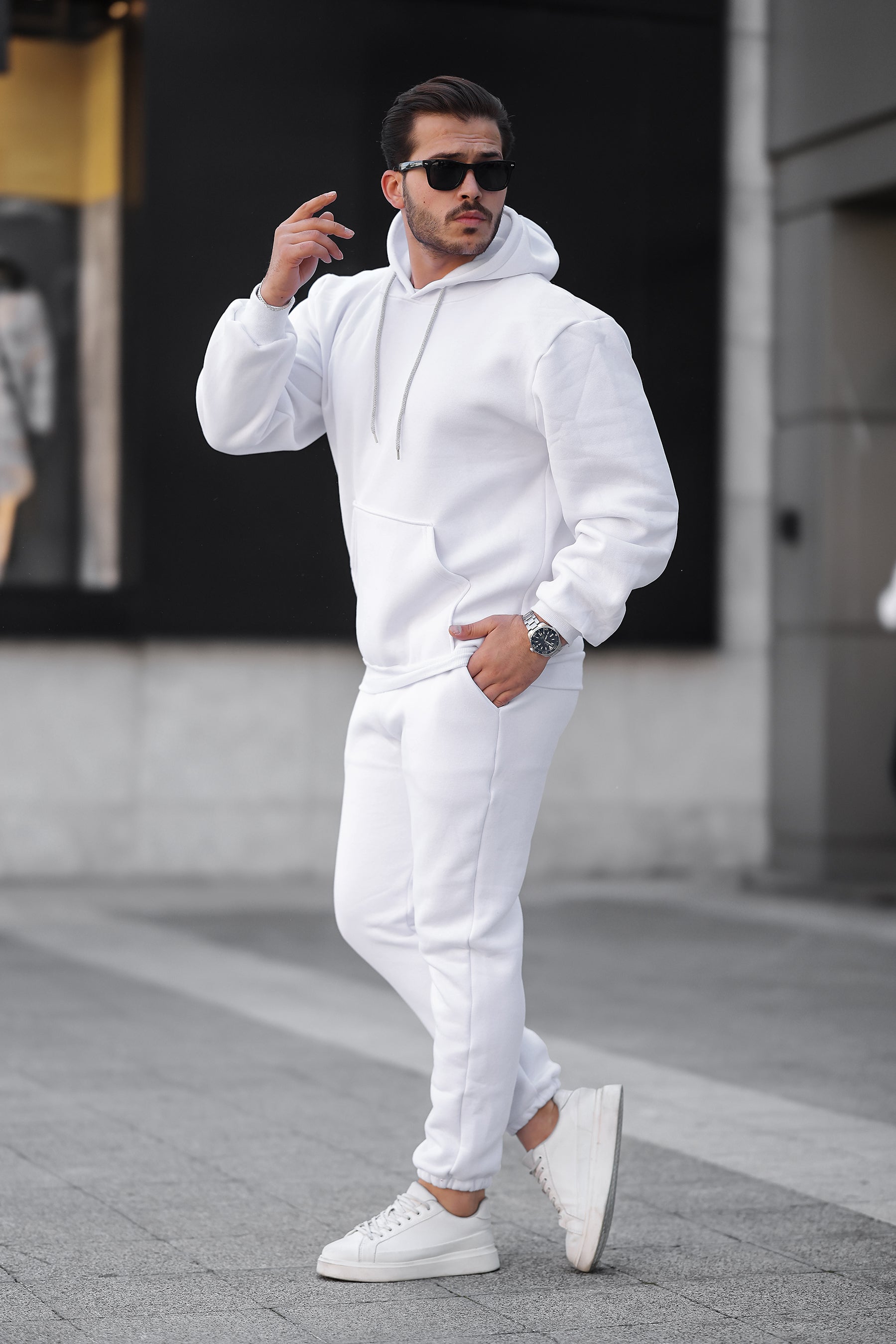 3 İplik Şardonlu Basic Sweatshirt – Unisex – Kışlık Kalın Kumaş