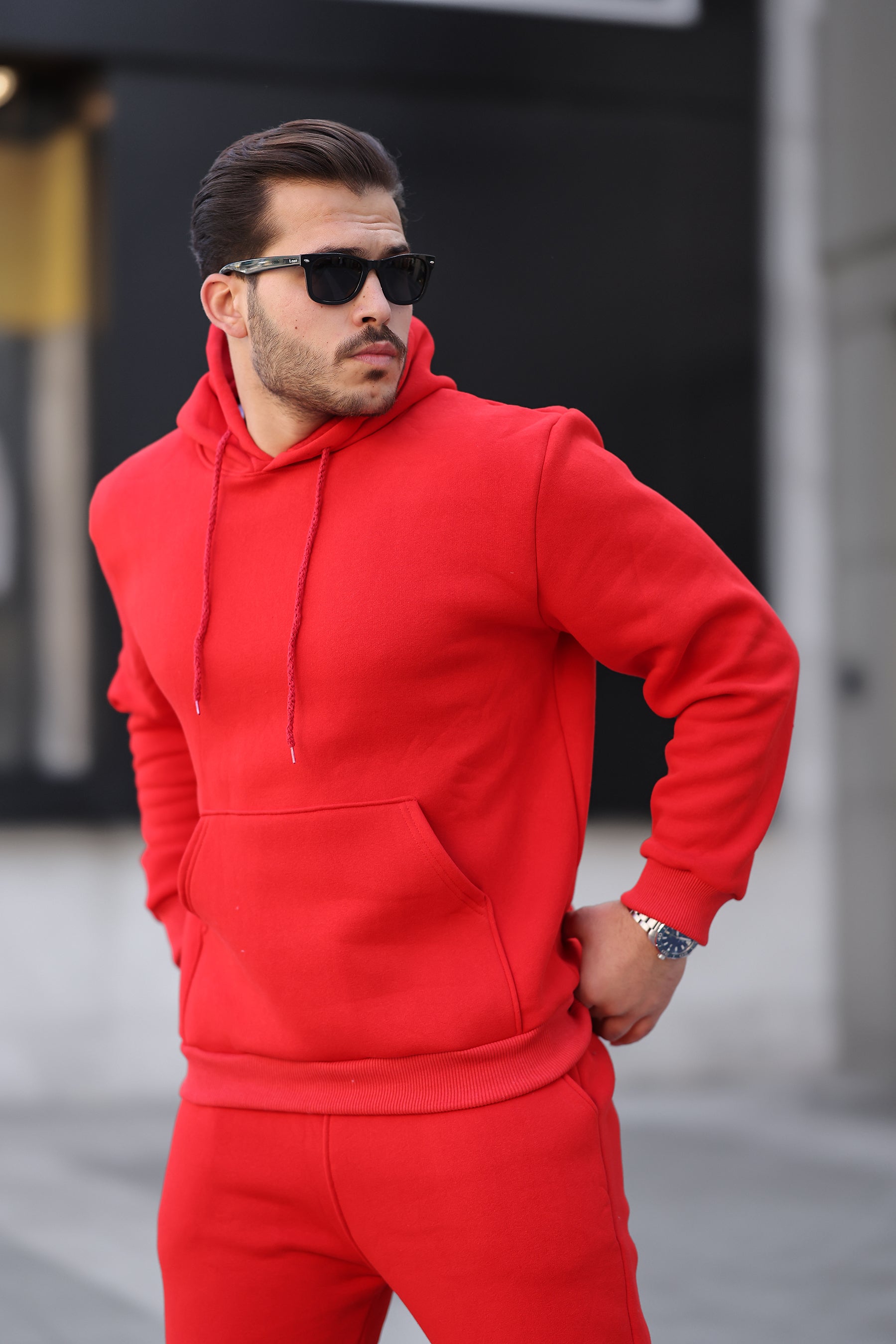 3 İplik Şardonlu Basic Sweatshirt – Unisex – Kışlık Kalın Kumaş