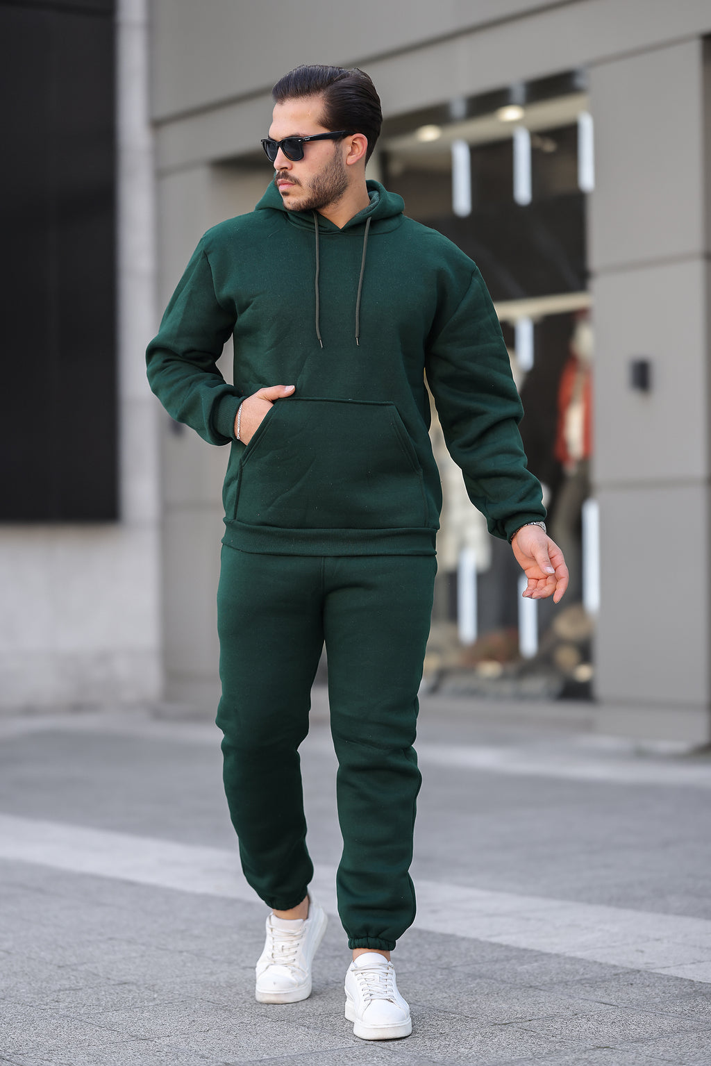 3 İplik Şardonlu Basic Sweatshirt – Unisex – Kışlık Kalın Kumaş