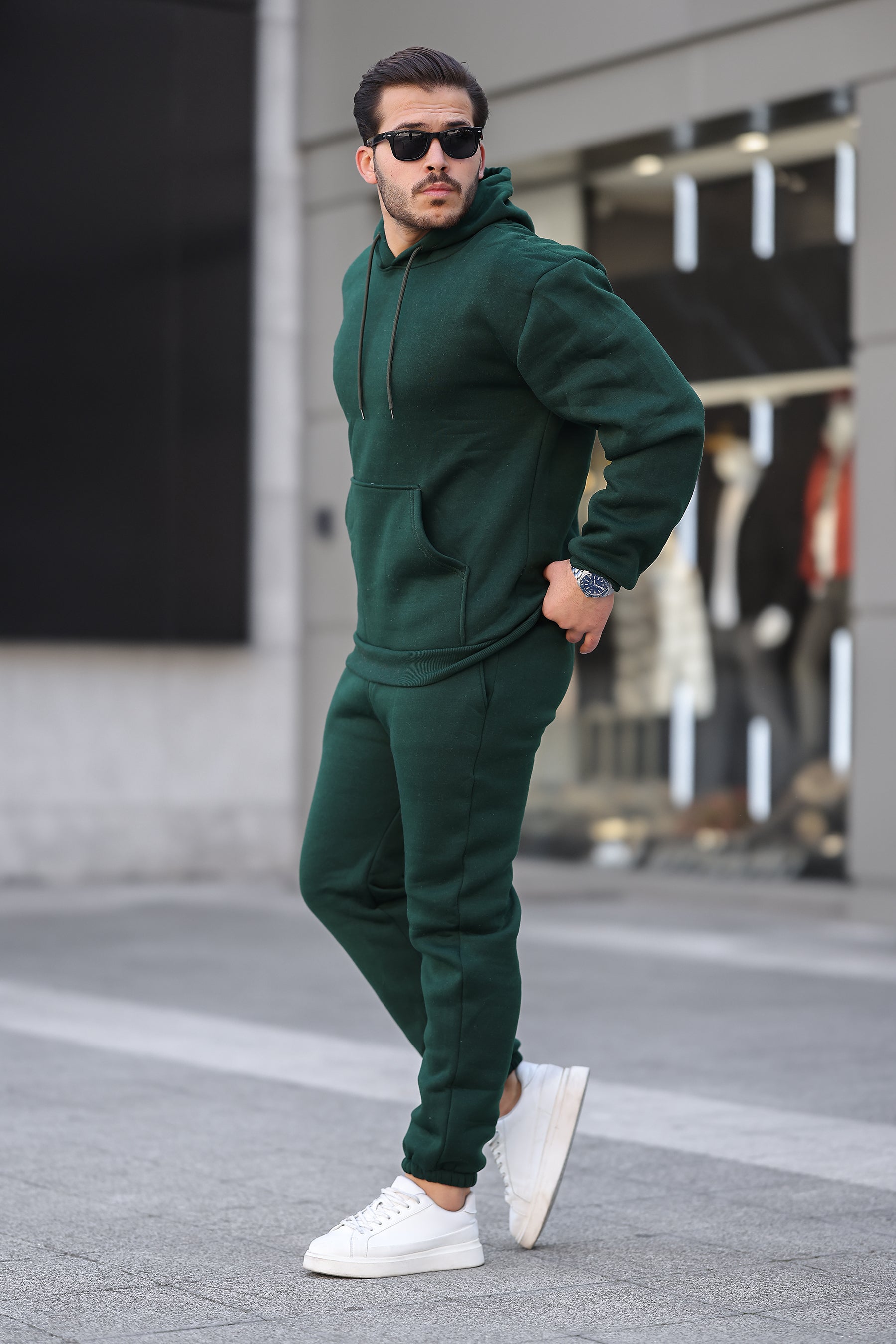 3 İplik Şardonlu Basic Sweatshirt – Unisex – Kışlık Kalın Kumaş