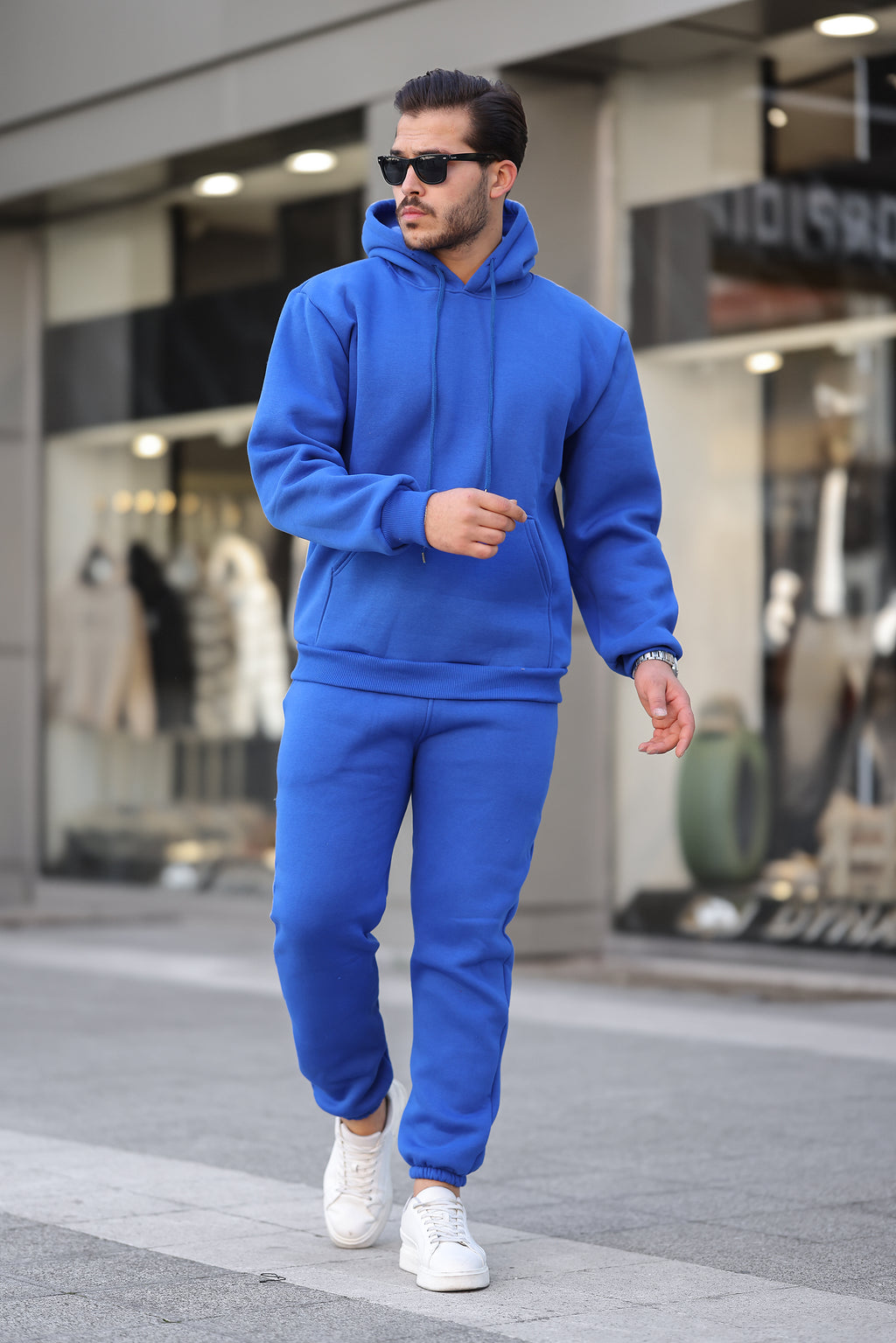 3 İplik Şardonlu Basic Sweatshirt – Unisex – Kışlık Kalın Kumaş