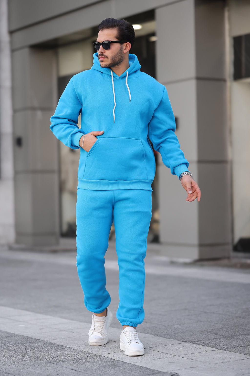 3 İplik Şardonlu Basic Sweatshirt – Unisex – Kışlık Kalın Kumaş