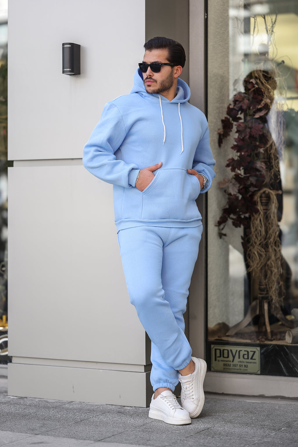 3 İplik Şardonlu Basic Sweatshirt – Unisex – Kışlık Kalın Kumaş