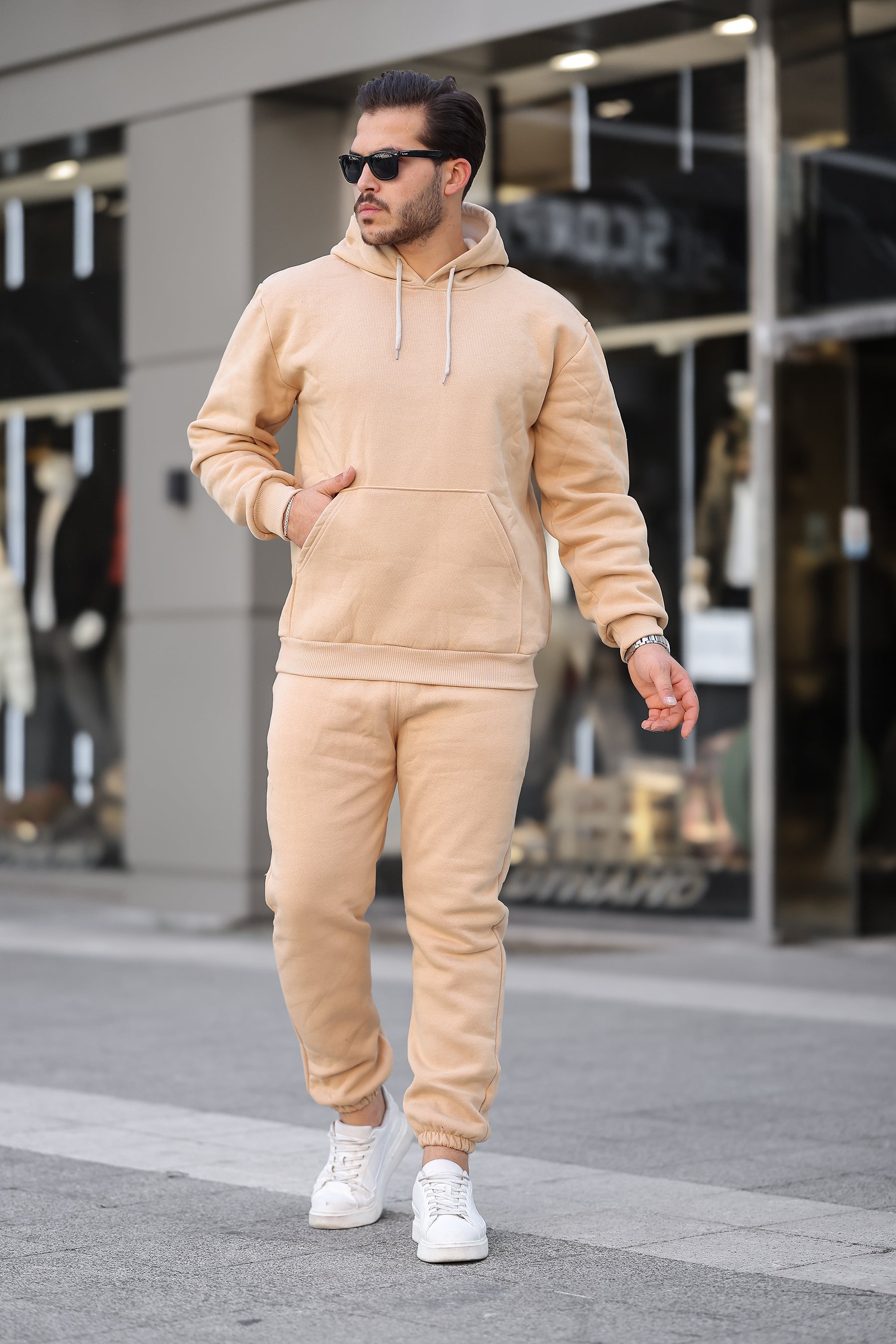 3 İplik Şardonlu Basic Sweatshirt – Unisex – Kışlık Kalın Kumaş