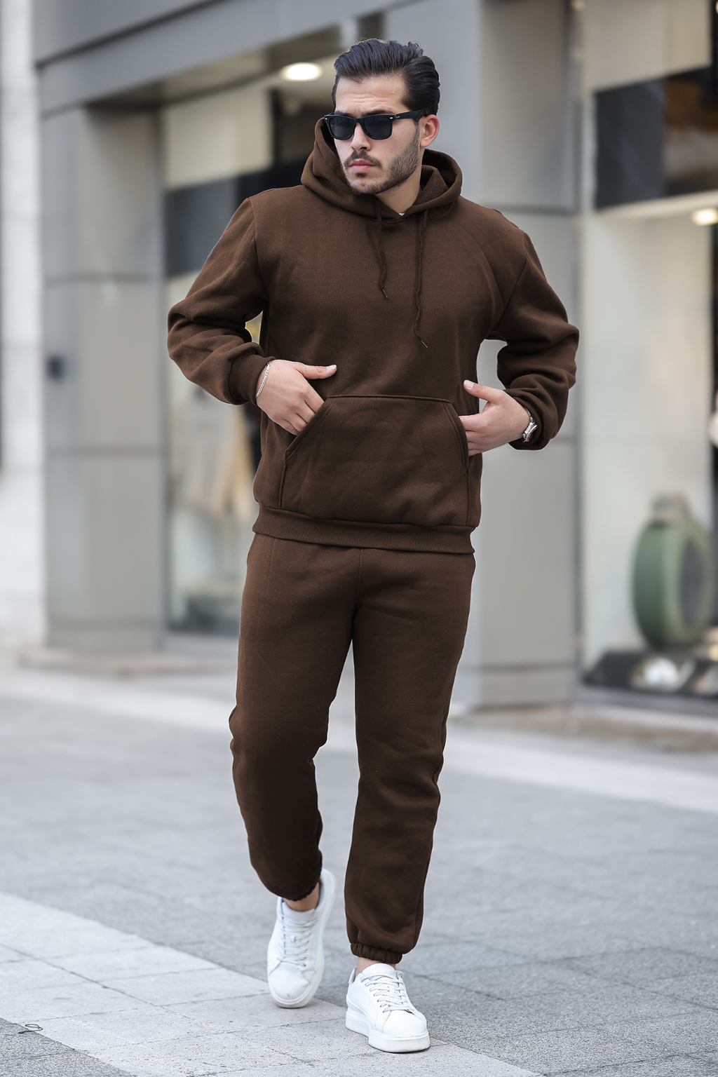 3 İplik Şardonlu Basic Sweatshirt – Unisex – Kışlık Kalın Kumaş